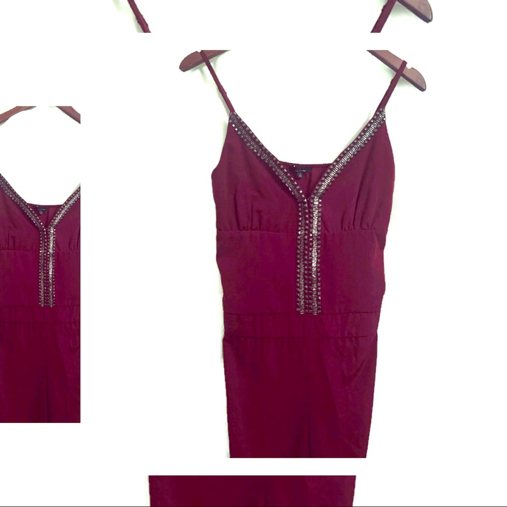 The Clothing Company - Red Jeweled Jumpsuit - M